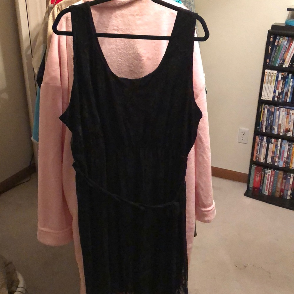 Black lace dress